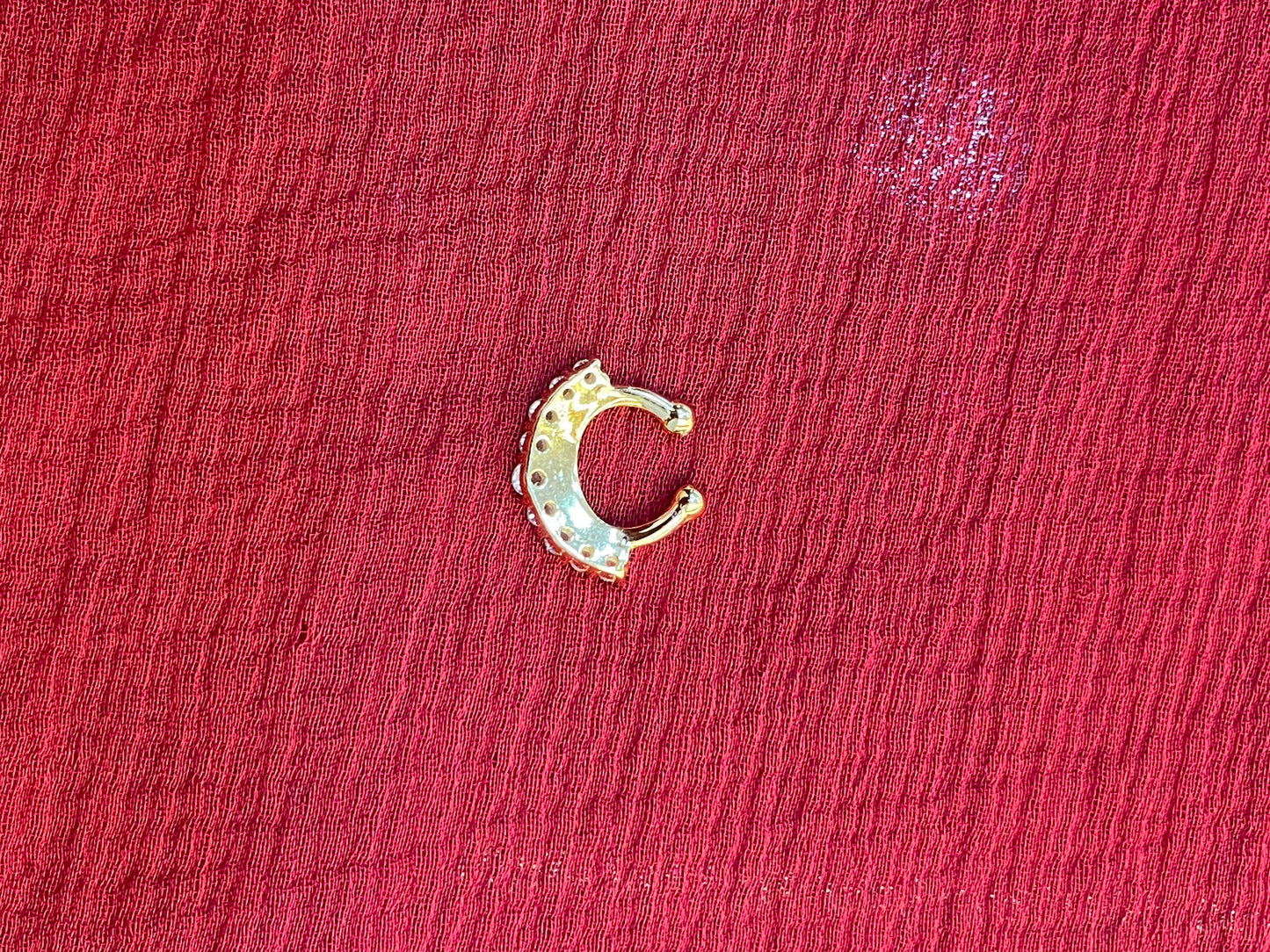 92.5 silver gold plated classy septum