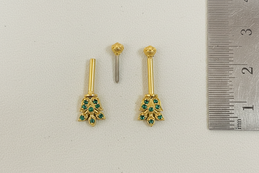 92.5 Silver 2-in-1 Pattern Bugadi (Pair) | Versatile Stylish Design | Jewellery