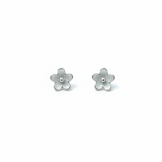 92.5 Silver Flower Earrings for Women | Stylish Floral Design | Elegant Daily Wear Jewellery
