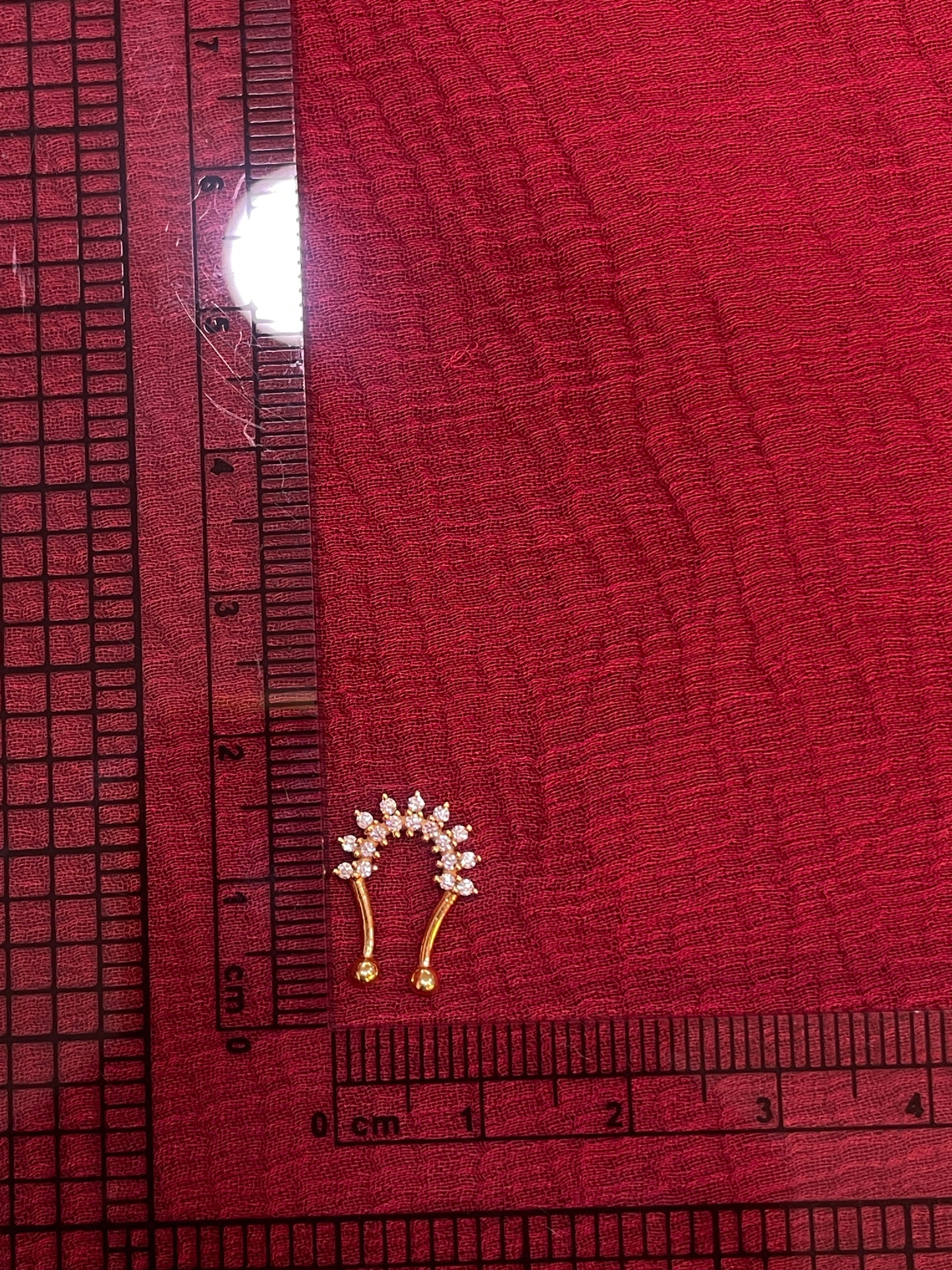 925 Silver Gold Plated Septum