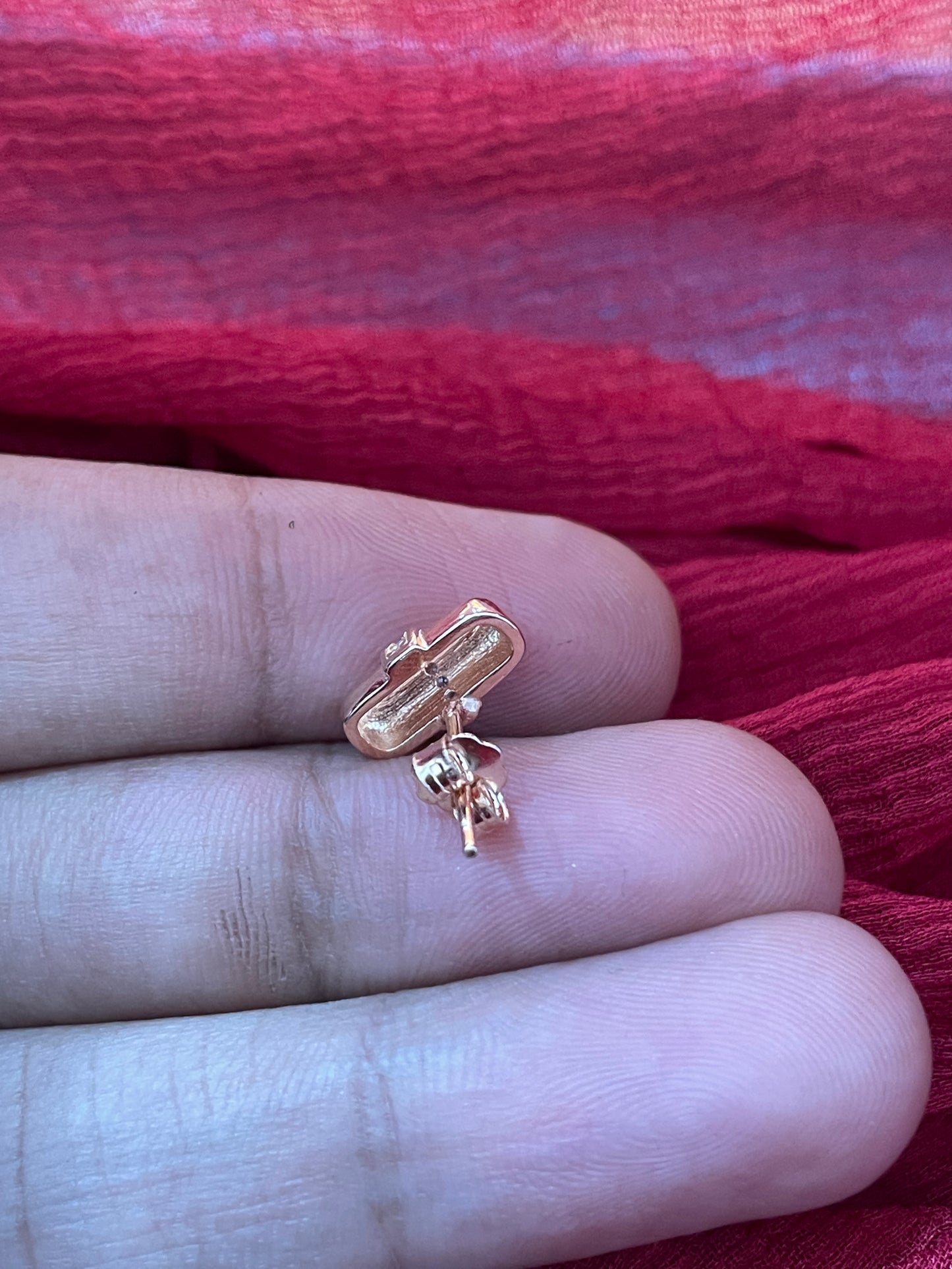 92.5 Silver Rose Gold Plated Minimal Earrings for Women | Elegant Simple Design | Jewellery