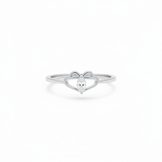 92.5 Silver Mini Butterfly Ring for Women Size 12 | Stylish Cute Design | Elegant Fashion Jewellery