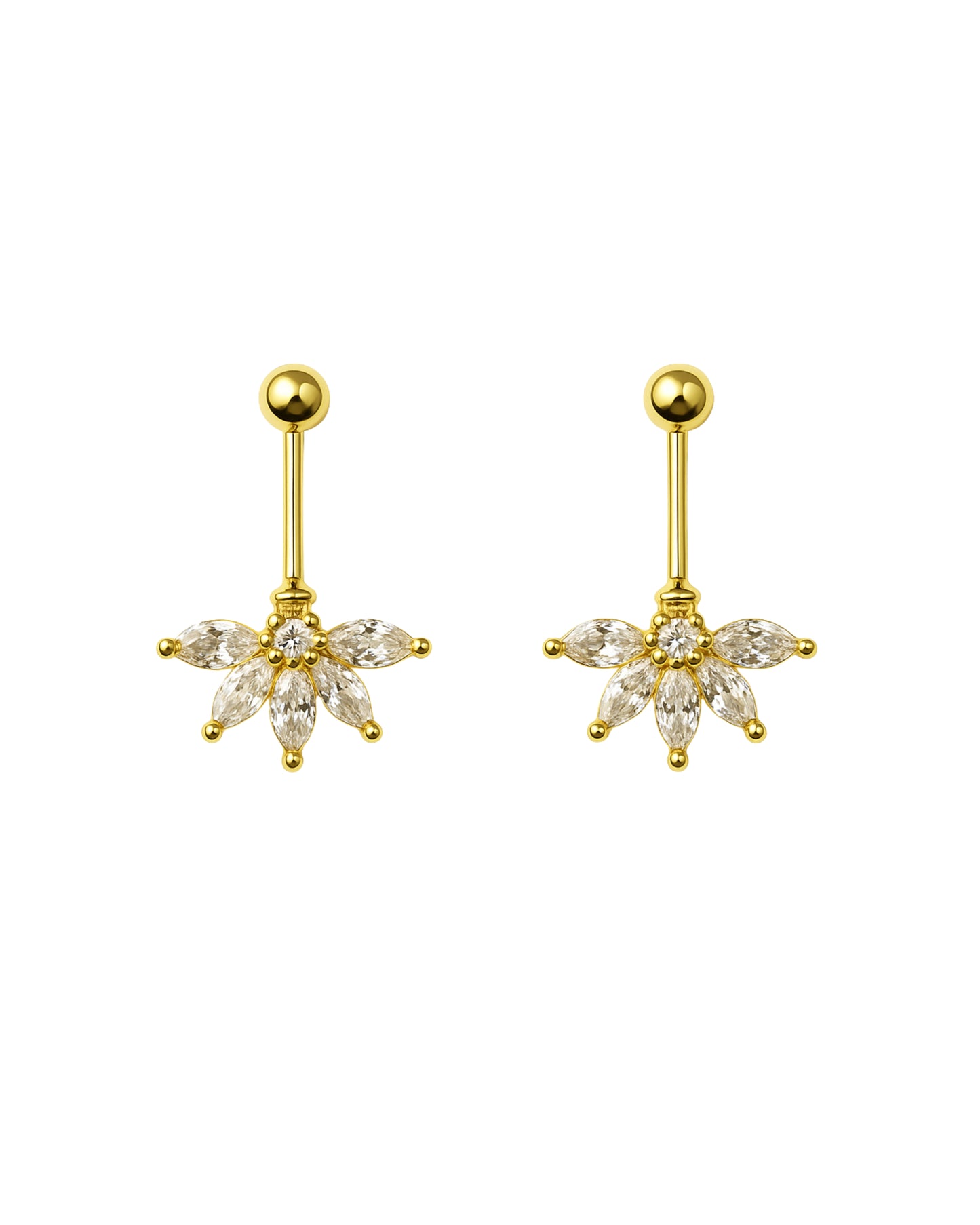 92.5 Silver Five Leaf Bugadi Pair| Classic Floral Design | Jewellery