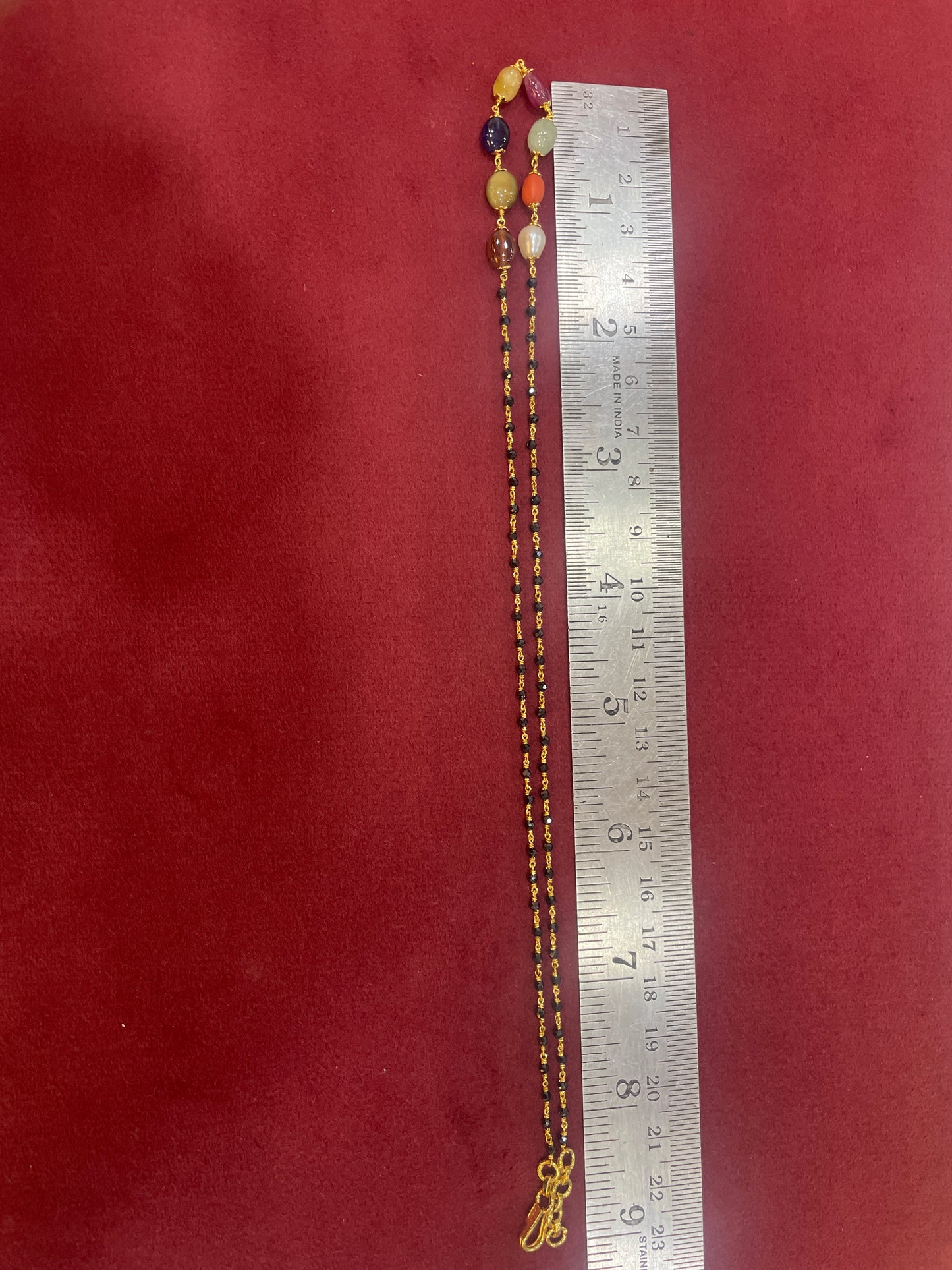 Black bean chains 17 inch