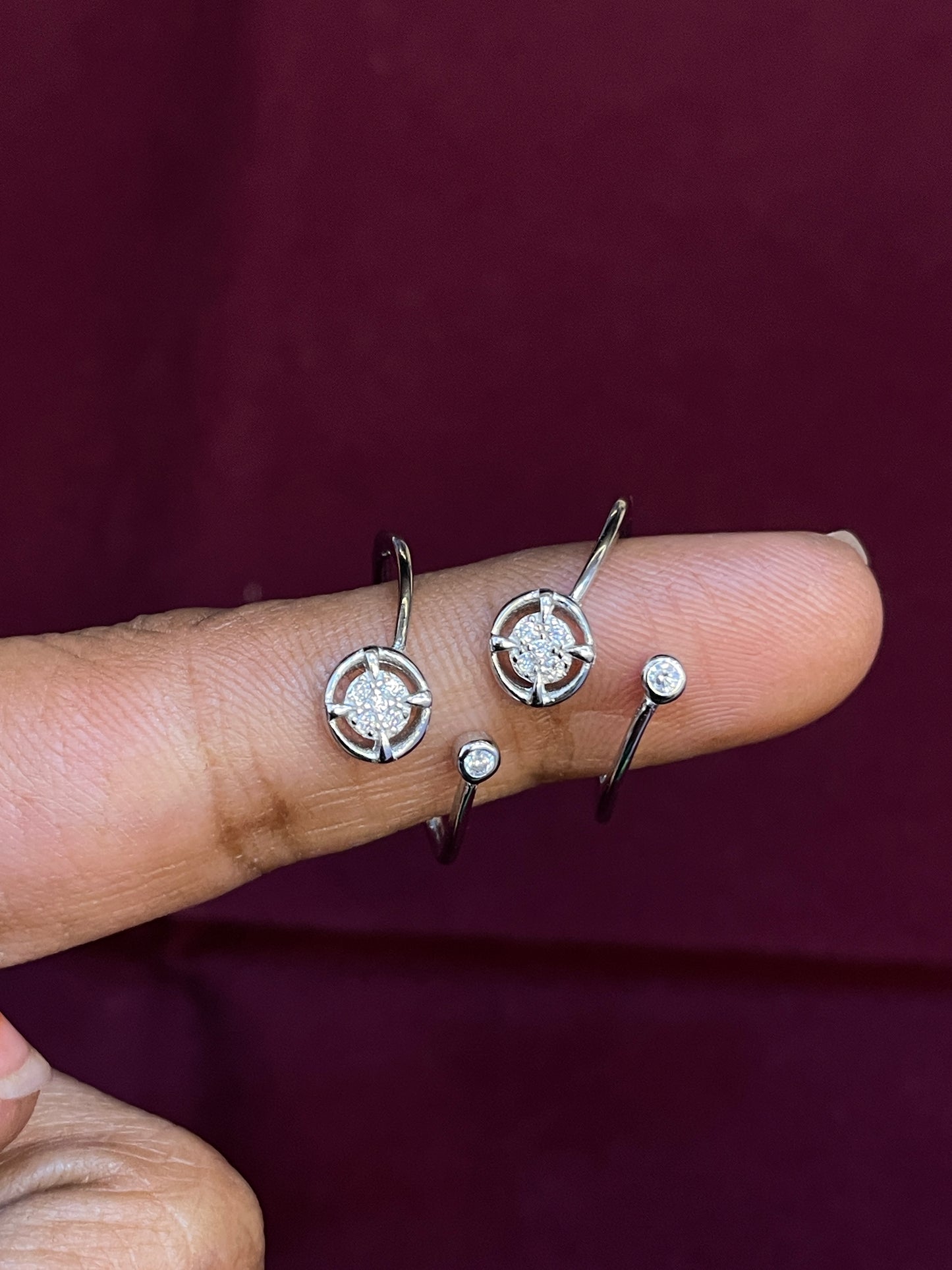 92.5 Sterling Silver Circular Toe Rings for Women | Minimal Elegant Design