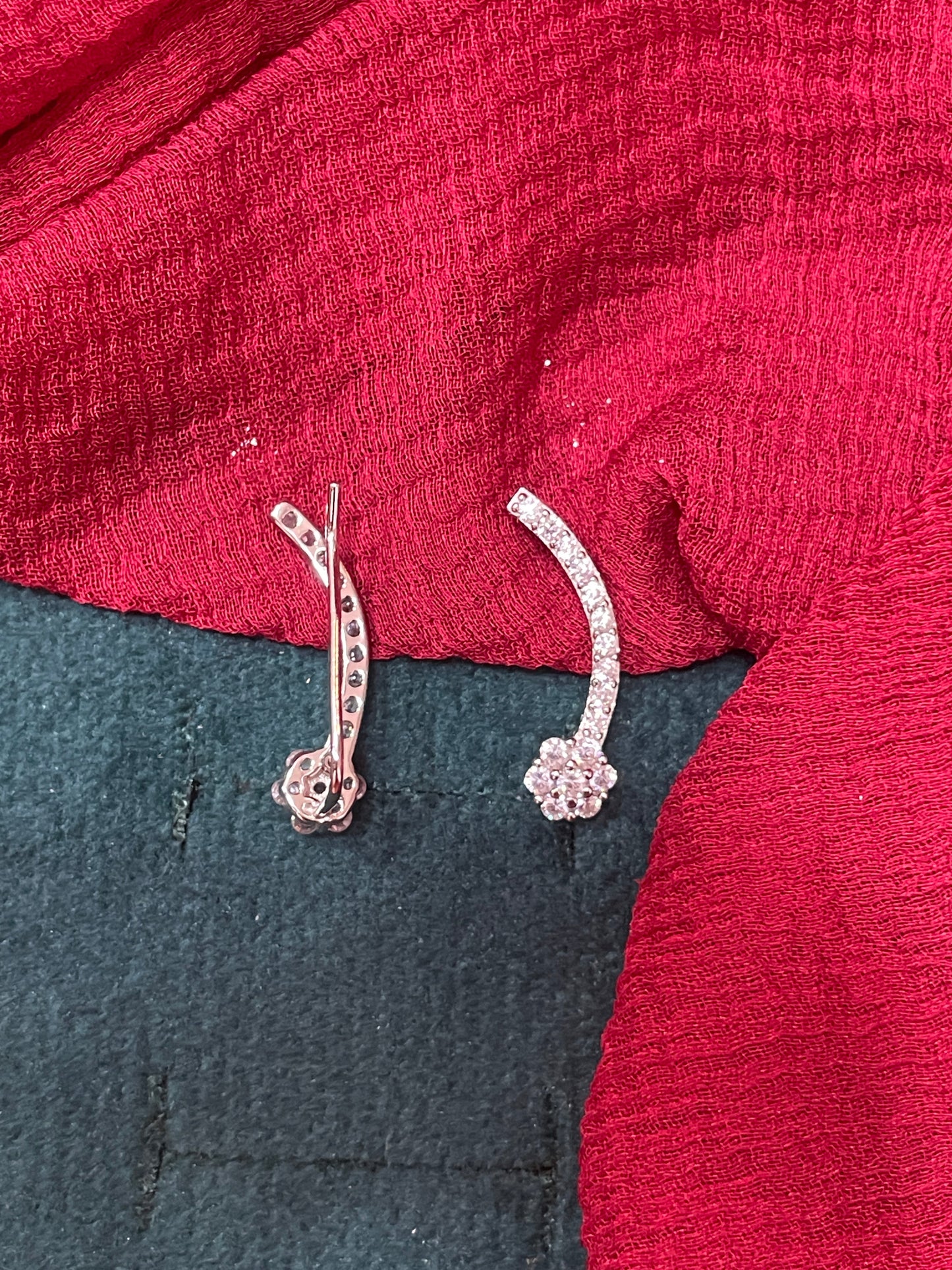 92.5 silver classy stylish simple earcuffs