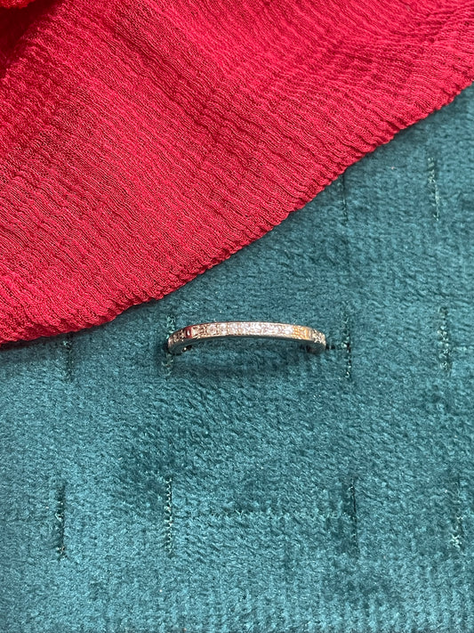 92.5 Silver Minimal Ring for Women Size 14 | Stylish Refined Design | Elegant Fashion Jewellery