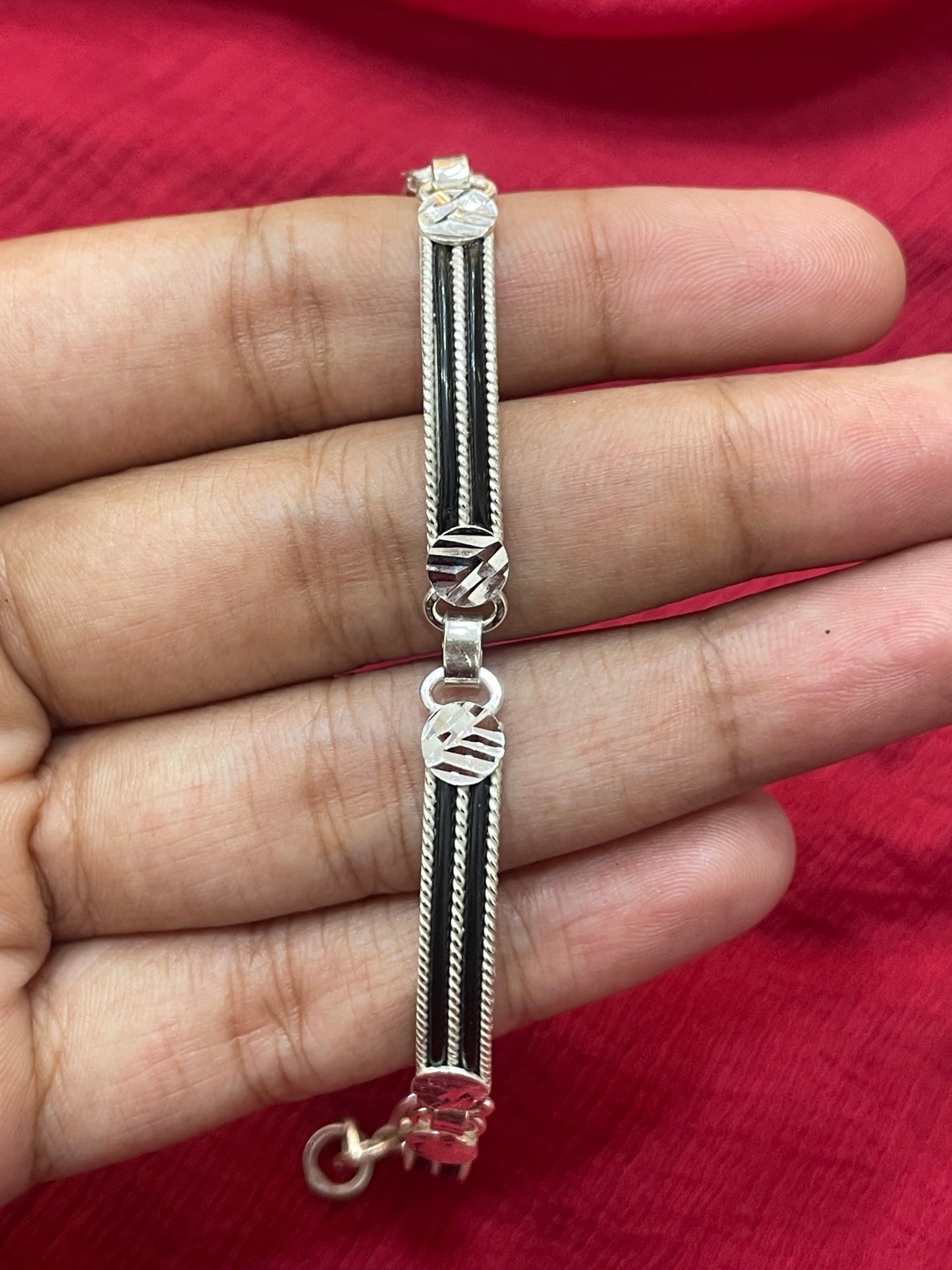 92.5 Silver Stylish Bracelets for Men 9 Inches | Modern Design | Premium Jewellery