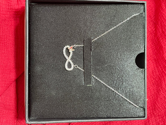 92.5 Silver Infinity Butterfly Chain 18.5 Inches | Premium Stylish Design | Jewellery