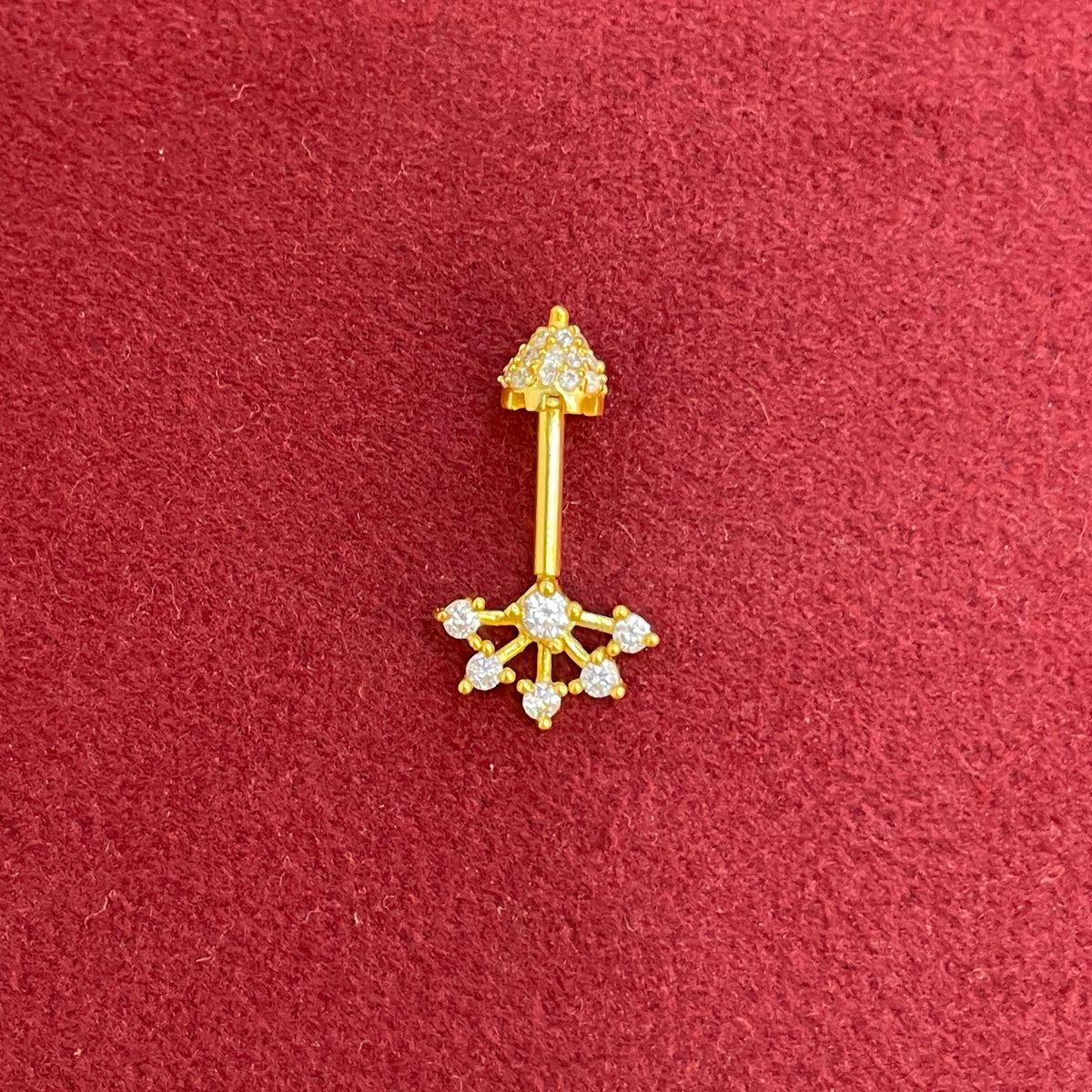 92.5 Silver Temple Bugadi | Traditional Ethnic Design | Jewellery(pair)