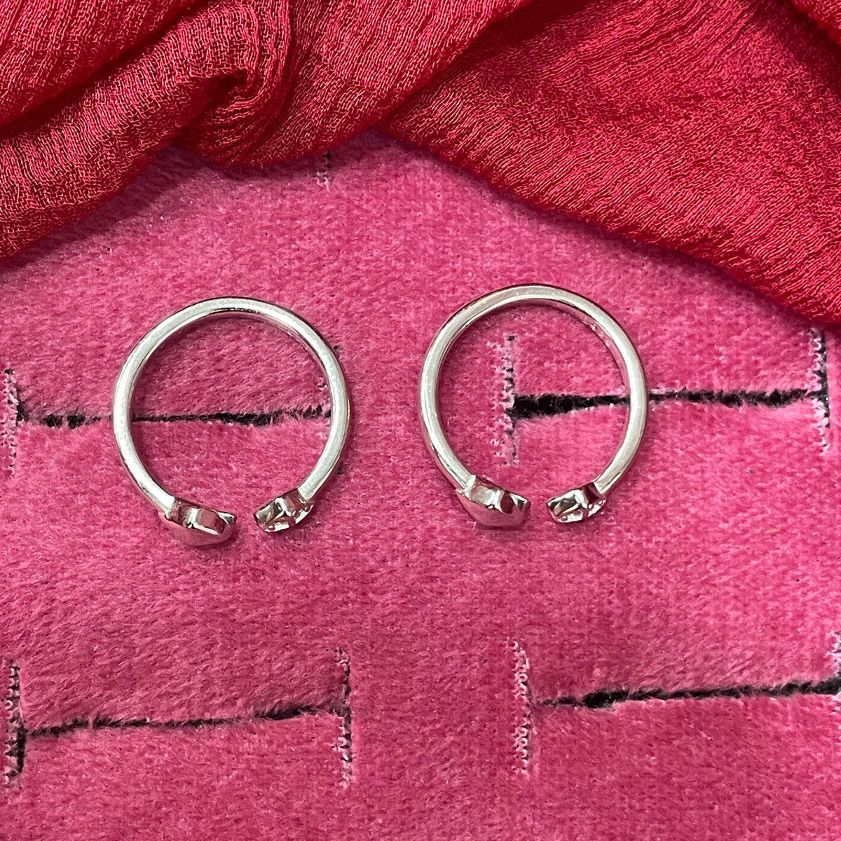 92.5 Silver Classic Toe Rings | Premium Elegant Design | Jewellery