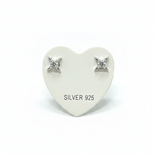 92.5 Silver Minimal Plain Studs | Simple Elegant Design | Jewellery