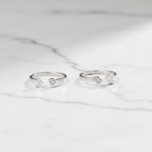 92.5 Silver Arrow Toe Rings | Premium Stylish Design | Jewellery