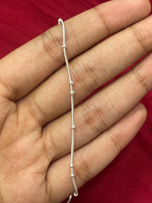 92.5 silver classy ball chain 18 inches