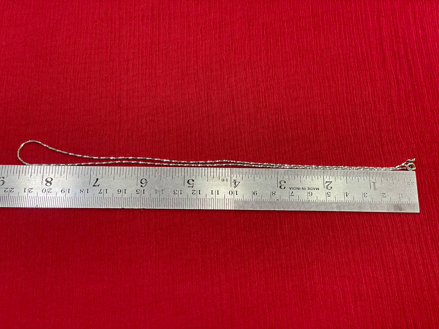 925 Silver Twisty Italian Chain - 18 Inches