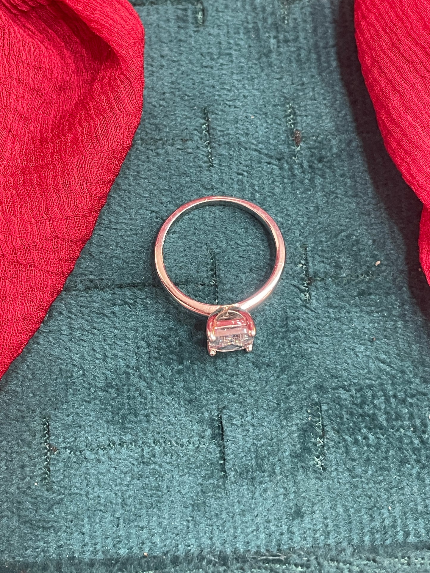 92.5 Silver White Stone Ring for Women Size 10 | Stylish Crystal-Inspired Design | Elegant Fashion Jewellery