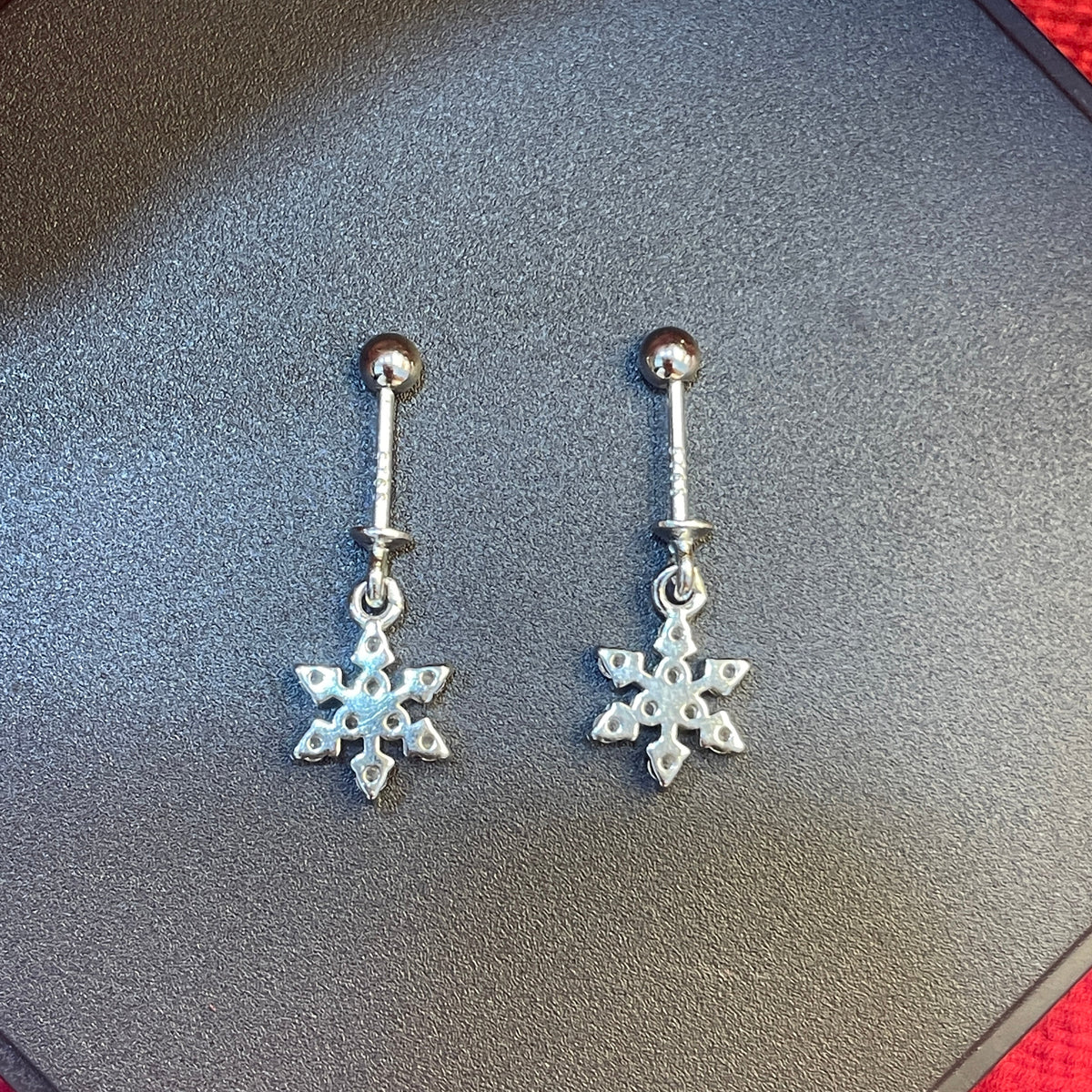 92.5 Silver Hanging Bugadi Pair for Women | Drop Helix Earrings | Stylish
