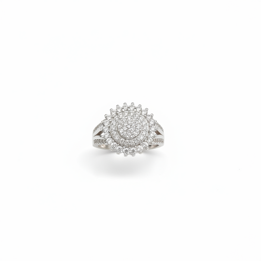 92.5 Silver White Stone Ring for Women Size 9 | Classy Elegant Design | Premium Jewellery