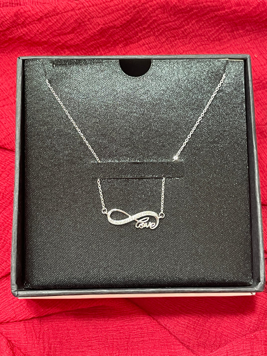 92.5 Silver Infinity Love Chain 18.5 Inches | Classy Romantic Design | Jewellery
