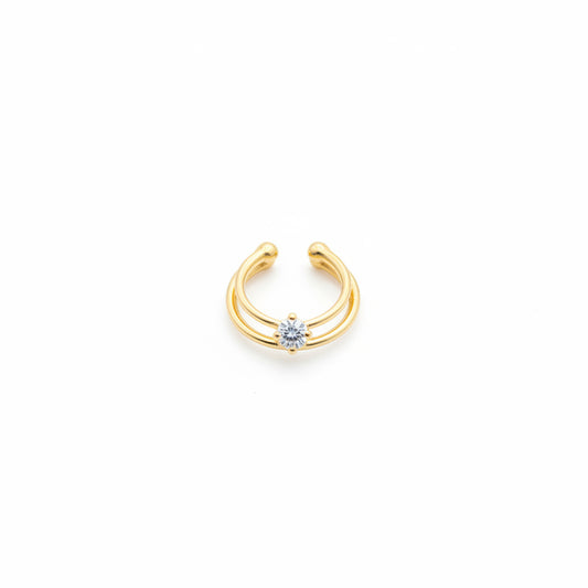 92.5 Silver Gold Plated Dainty Septum