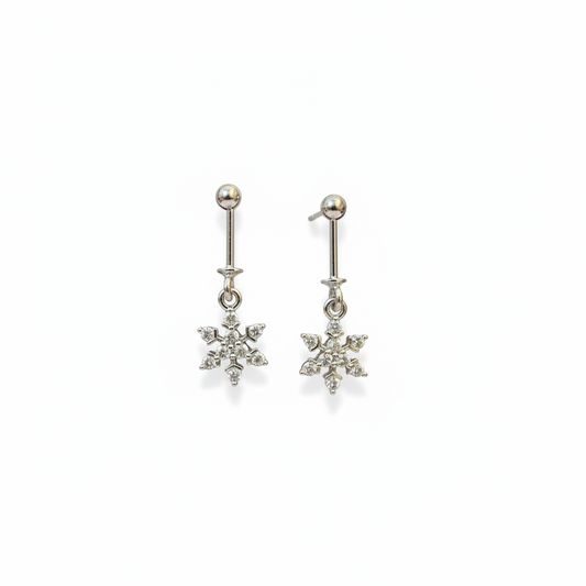 92.5 Silver Hanging Bugadi Pair for Women | Drop Helix Earrings | Stylish
