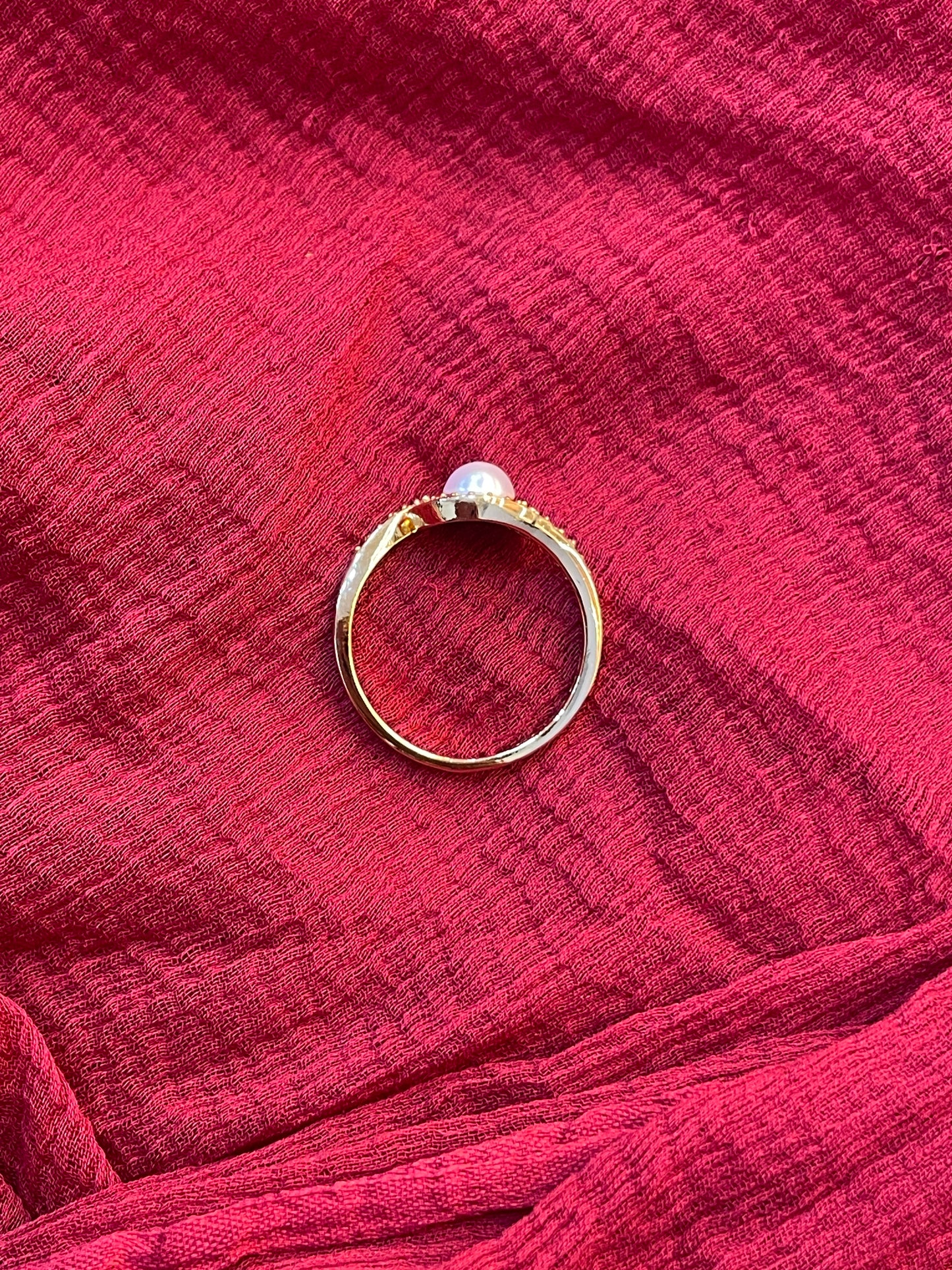 92.5 Silver Gold Plated Stylish Ring for Women Size 11 | Elegant Jewellery