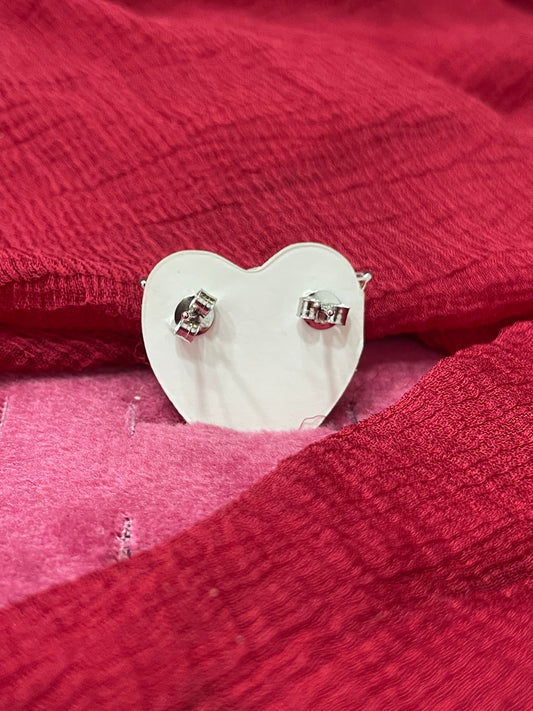 92.5 Silver White Stone Butterfly Studs | Elegant Floral Design | Jewellery