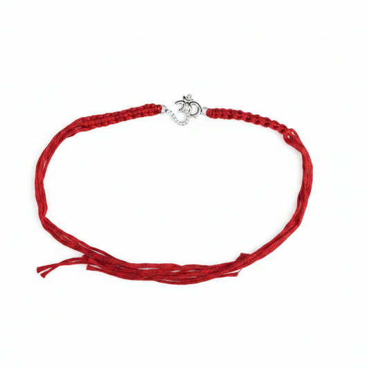 925 Silver Om Thread Rakhi