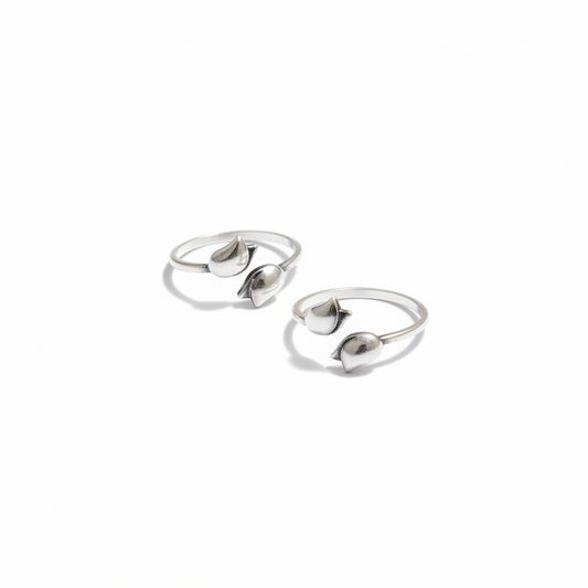 92.5 Silver Tulip Toerings