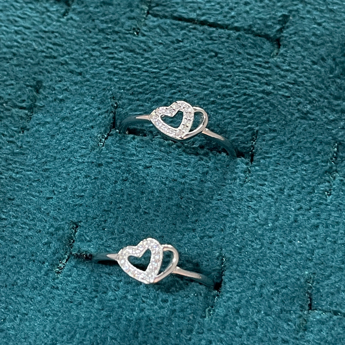 92.5 Sterling Silver Heart Toe Rings for Women | Romantic Elegant Design
