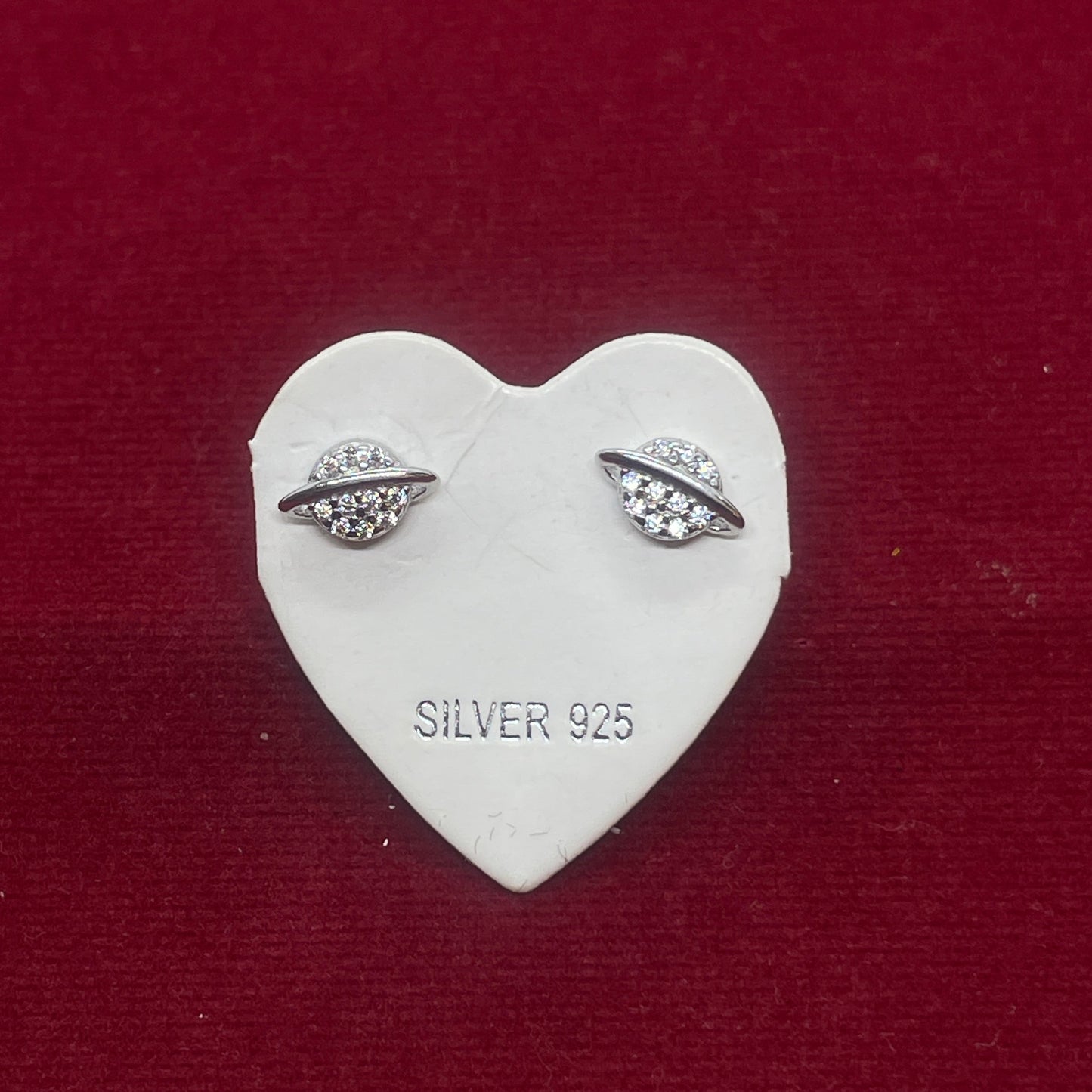 92.5 Sterling Silver Pavé CZ Leaf Stud Earrings for Women | Petite CZ Leaf with Silver Spine Second Studs