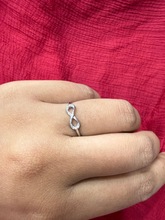 92.5 Silver Infinity Ring for Women