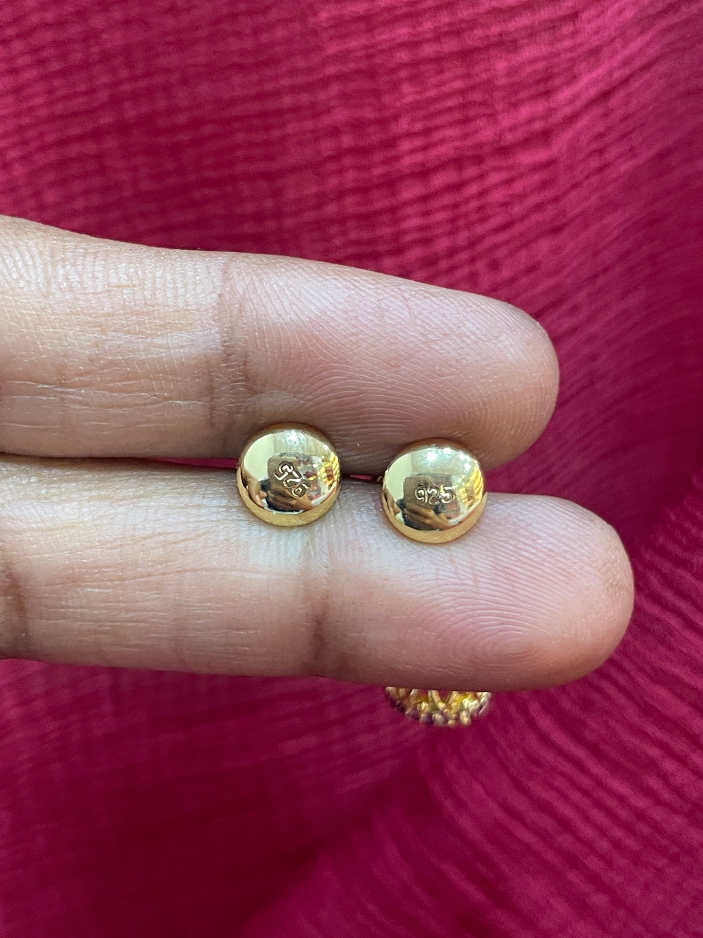 925 Silver Gold Plated Double Jhumki