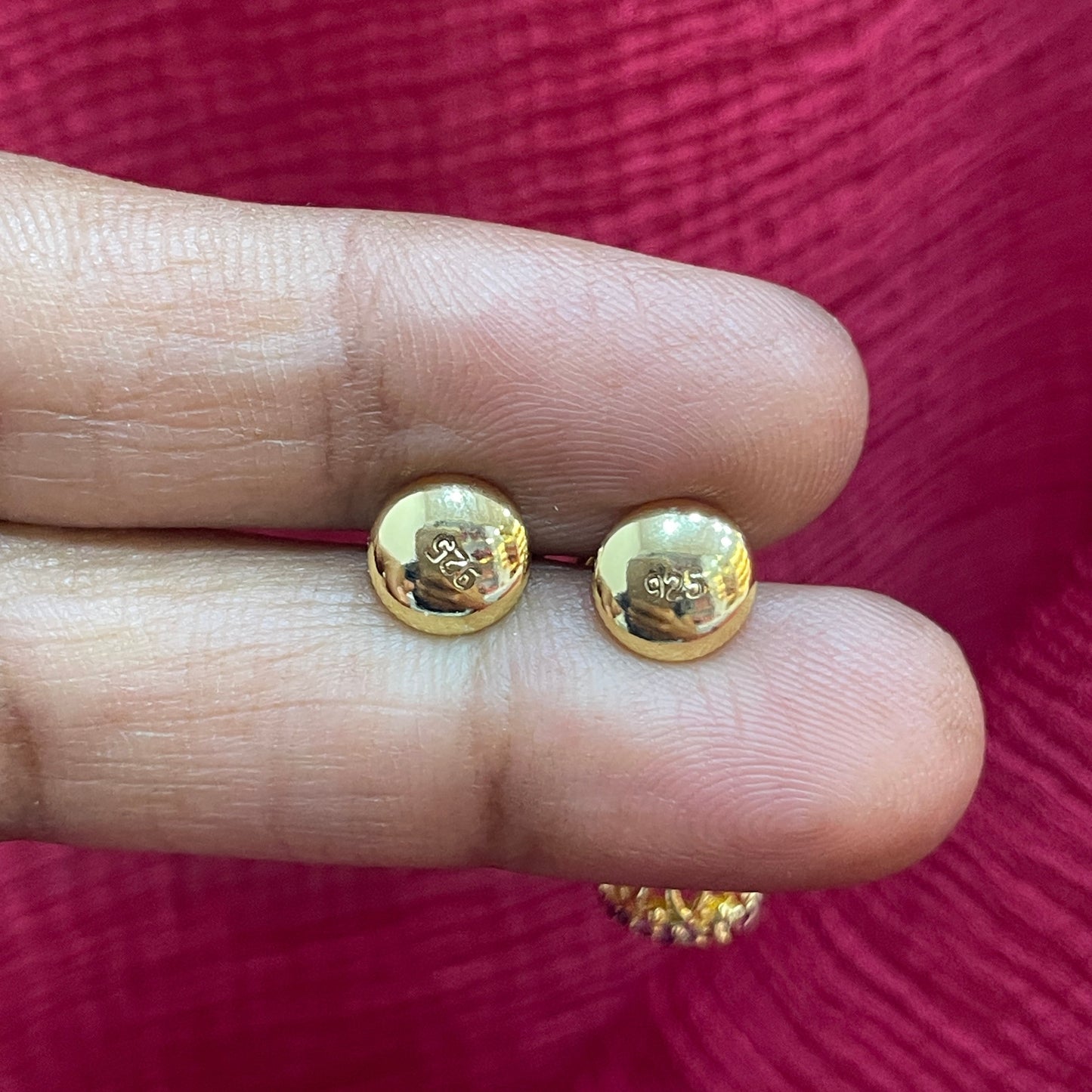 925 Silver Gold Plated Double Jhumki