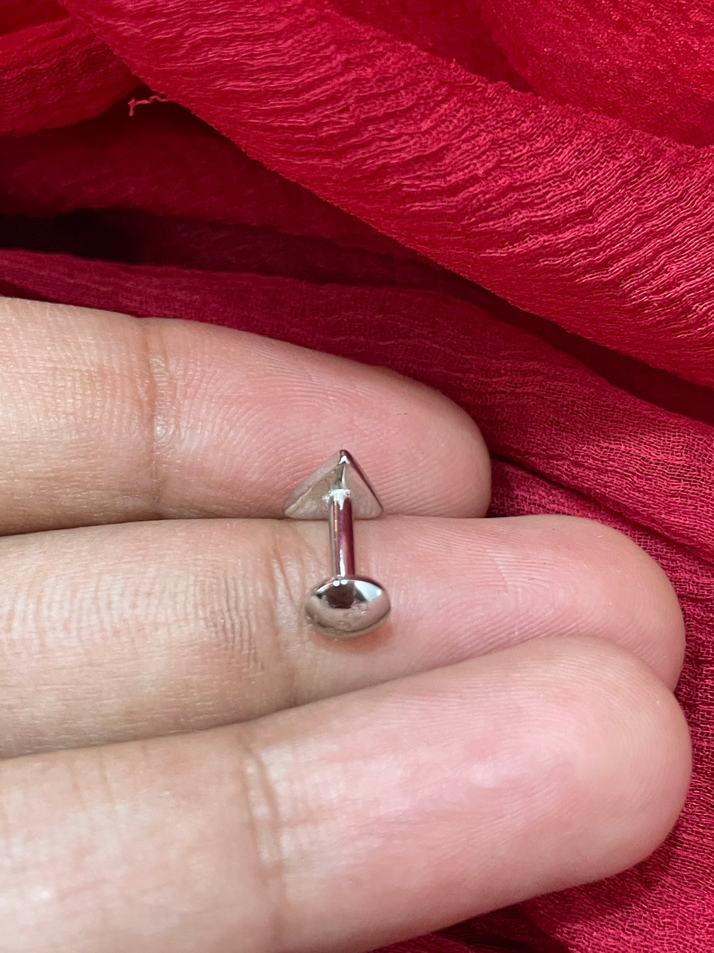 92.5 Silver Triangle Earring Single Piece for Women | Minimal Geometric Design | Stylish Jewellery