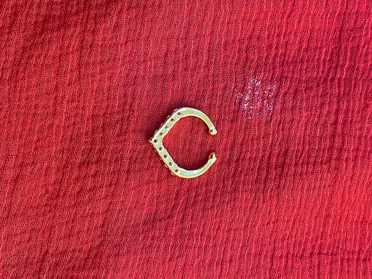 92.5 silver gold plated classy stylish septum