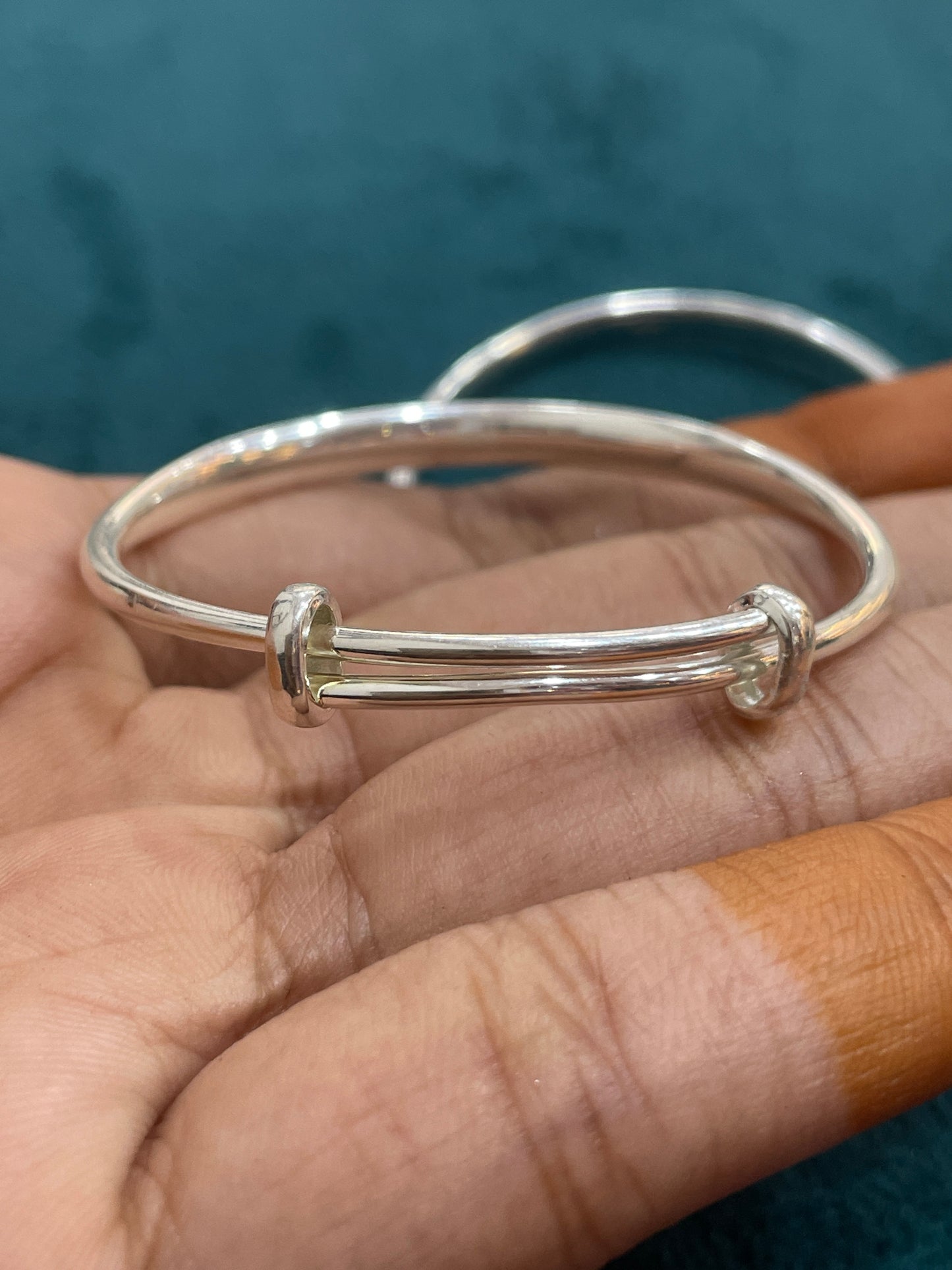 92.5 Silver Kids Kada | Stylish Smooth Finish | Elegant Jewellery