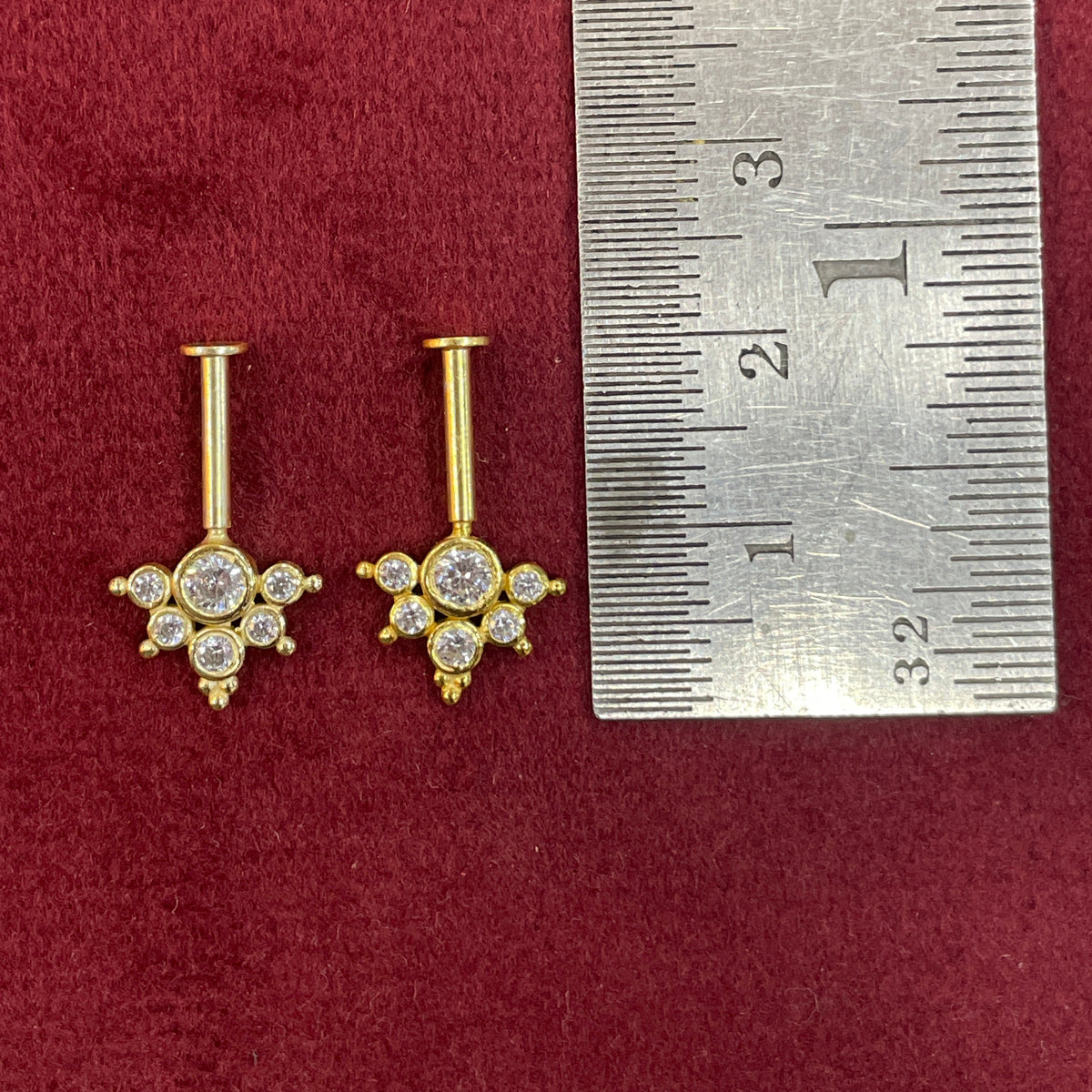 92.5 Silver Nakshi Bugadi | Traditional Temple Design | Elegant Jewellery(pair)