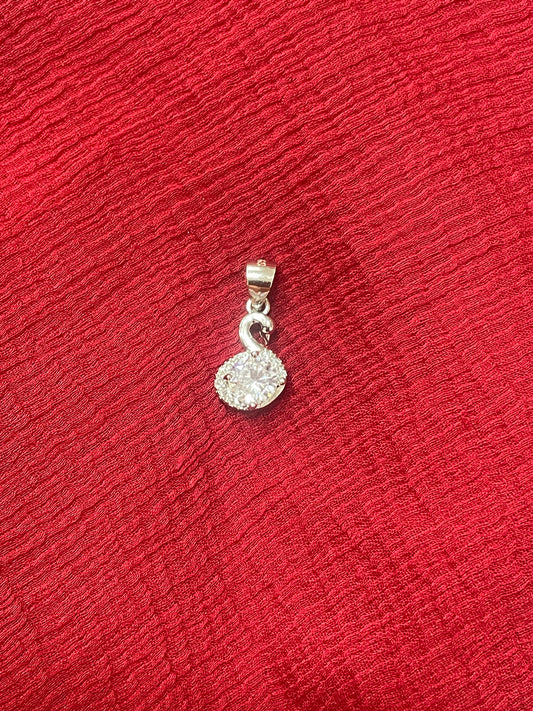 92.5 silver stylish classy swan pendant