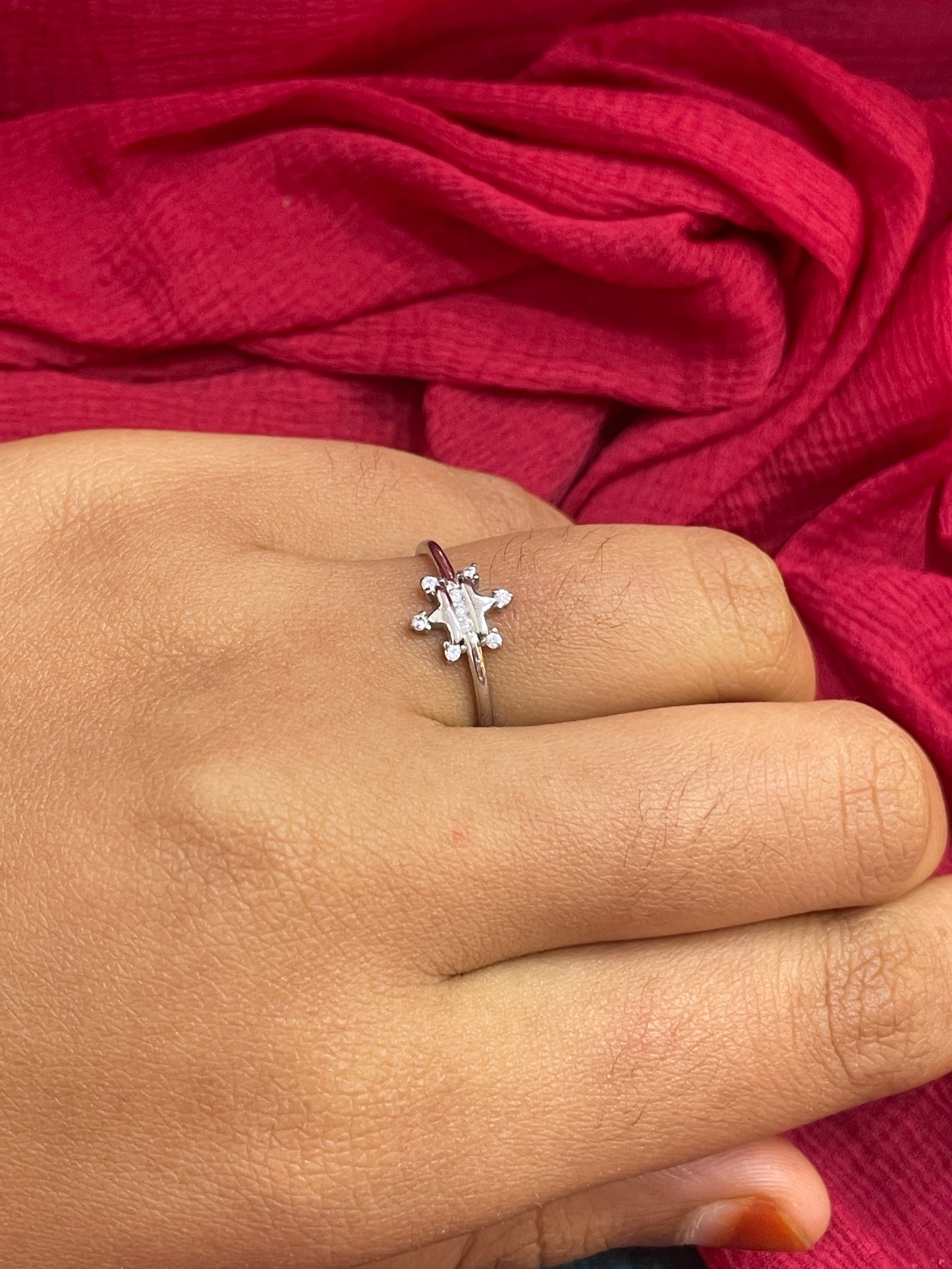 92.5 Silver Ring for Women Size 13 | Stylish Smooth Design | Elegant Fashion Jewellery