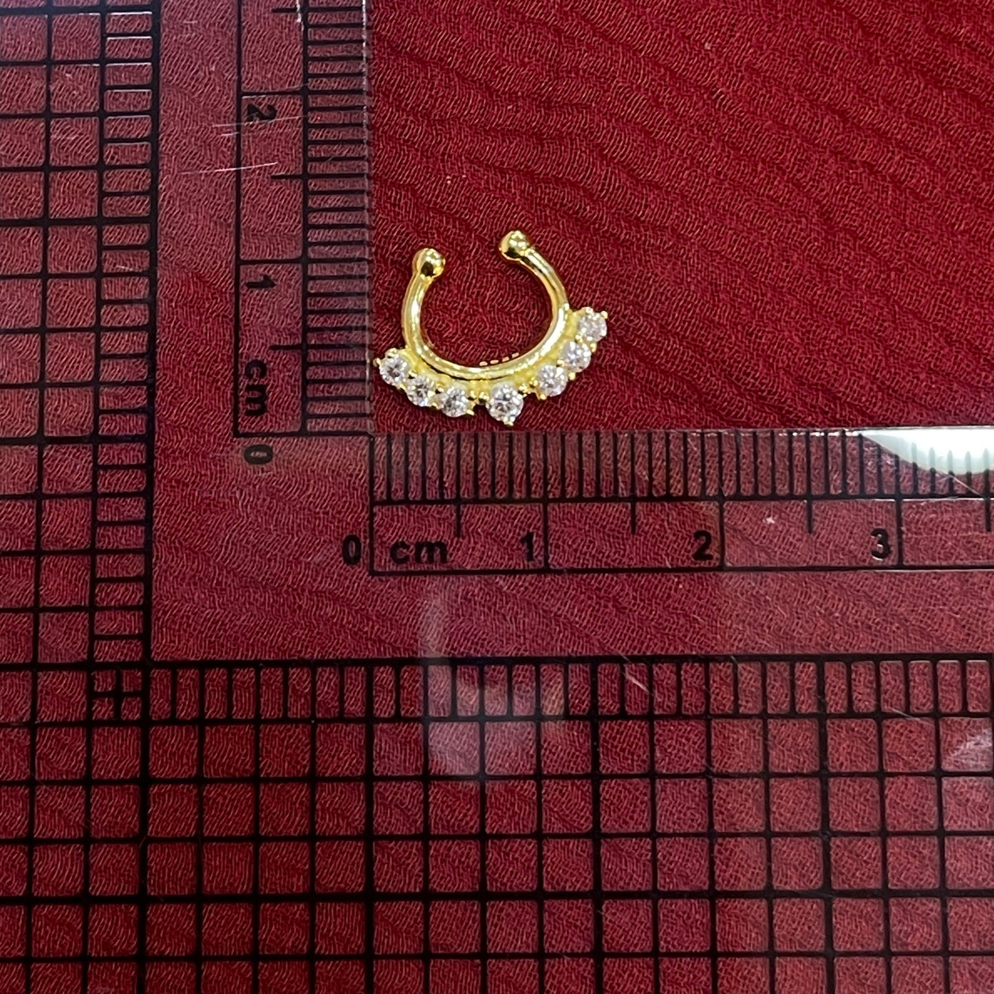 92.5 Silver Gold Plated Premium Septum