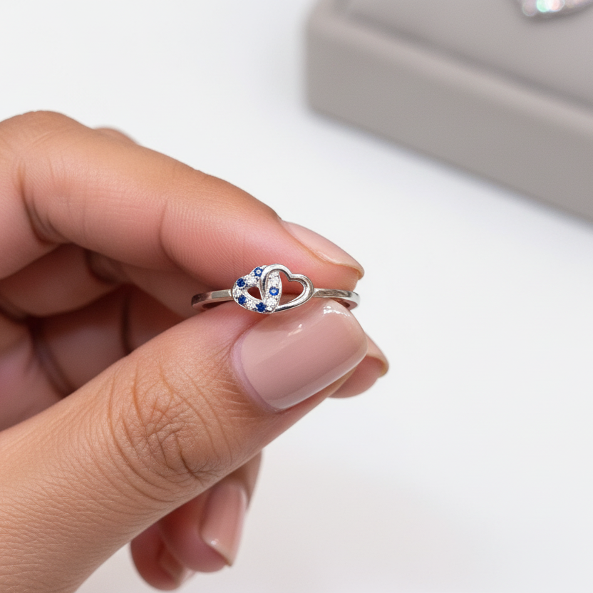 92.5 Silver Women Ring for Size 12 | Stylish Modern Design | Elegant Fashion Jewellery