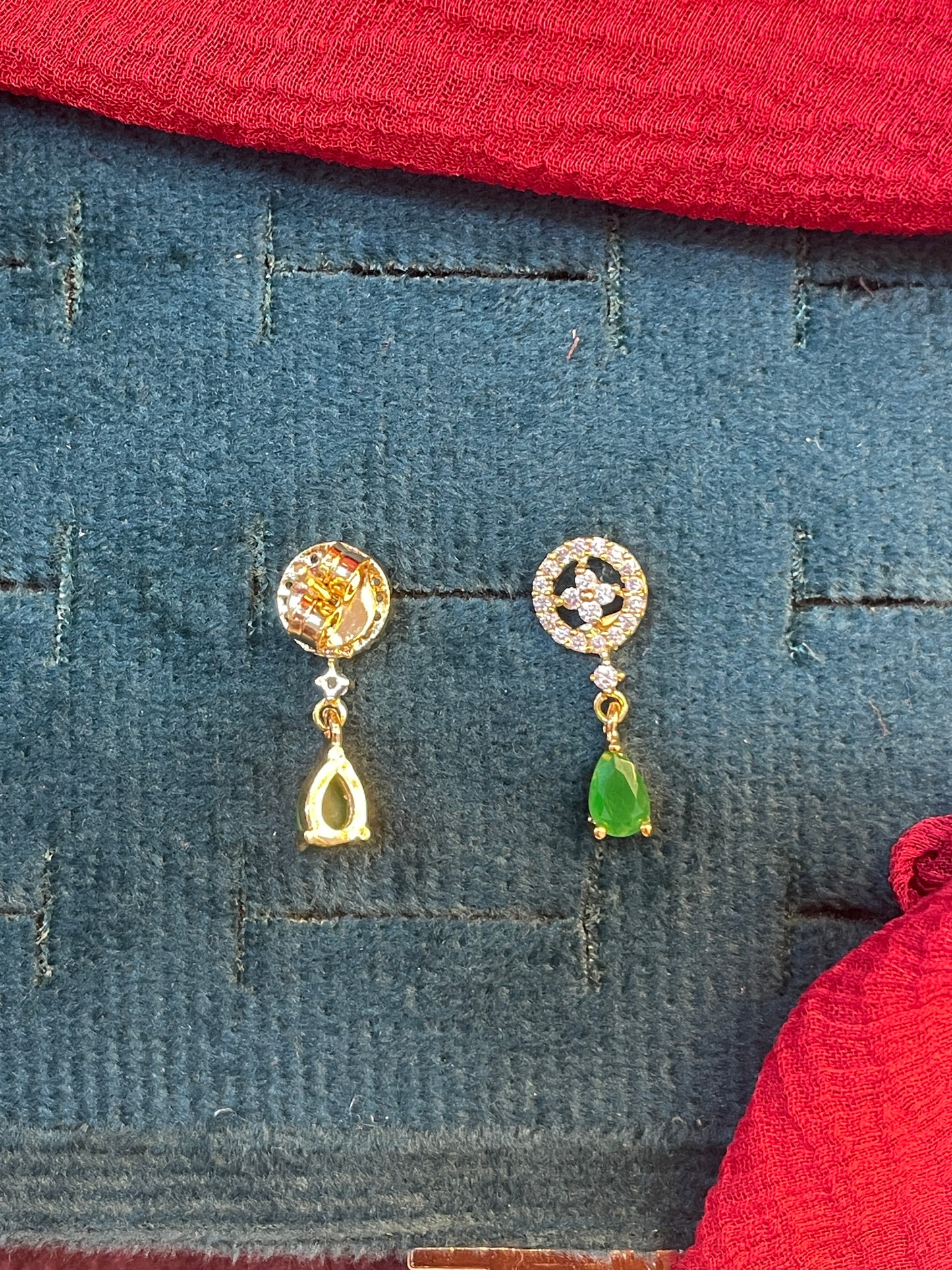 92.5 silver gold plated classy earrings