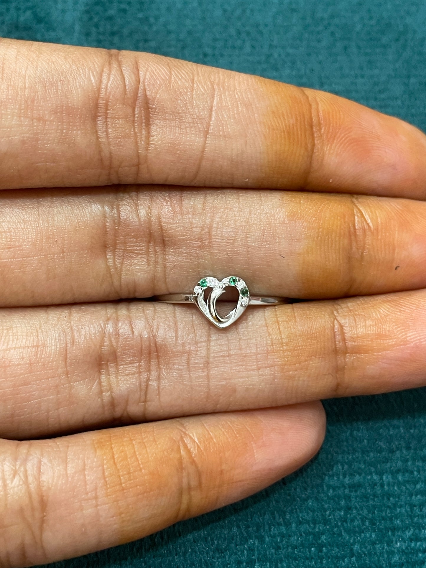 92.5 Silver Heart Ring for Women Size 15 | Stylish Elegant Love Design | Gift Jewellery