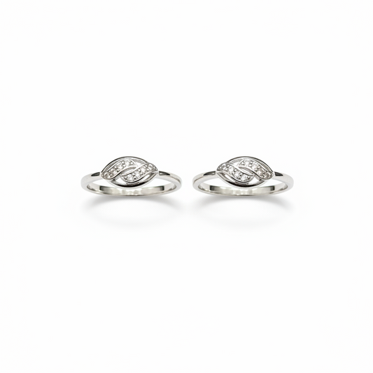 925 Silver Oval Shape Toe rings