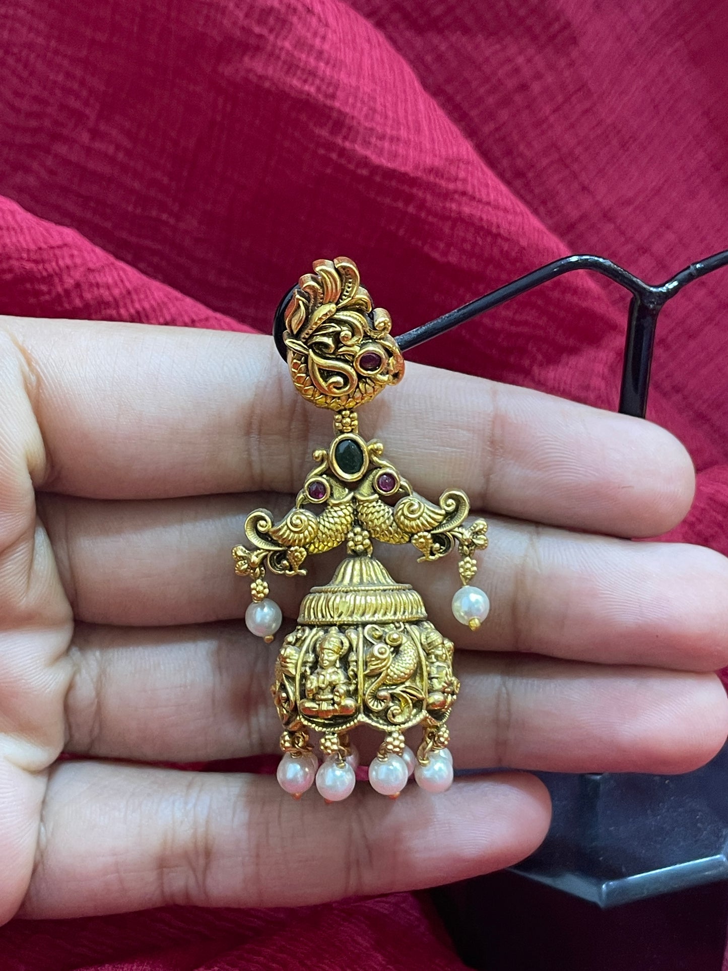 92.5 Silver Gold Plated Jhumka Earrings for Women | Elegant Traditional Design | Ethnic Festive Jewellery