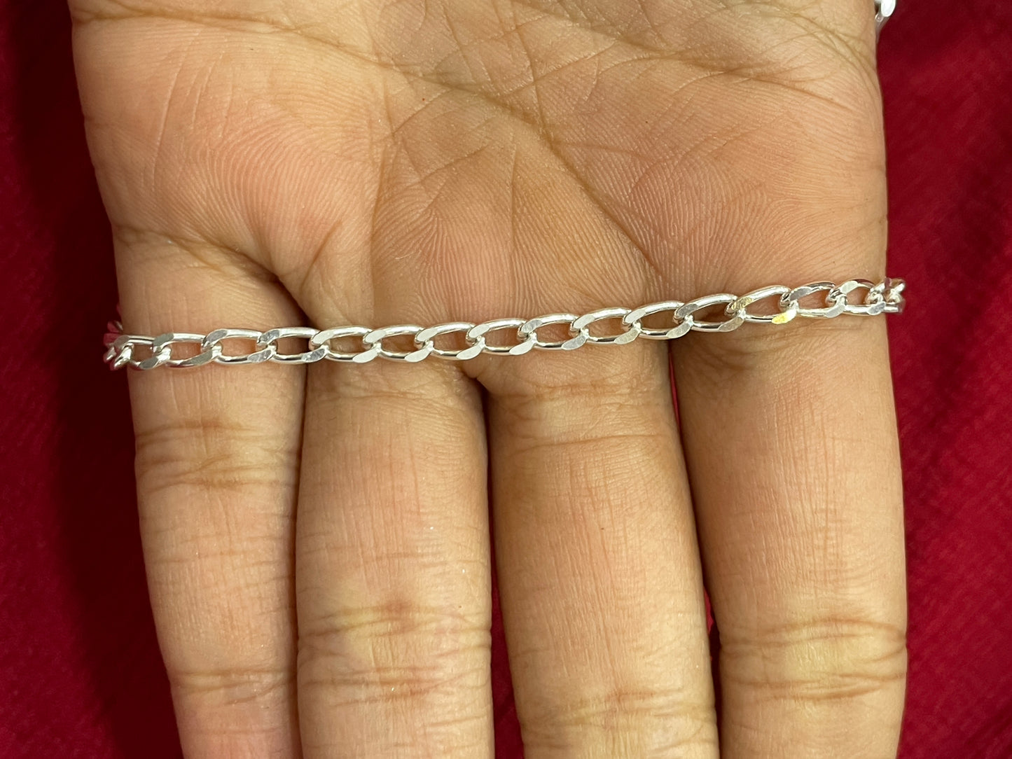 92.5 silver stylish Cuban chain 20 inches