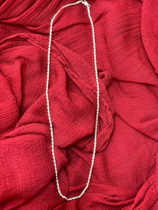 92.5 Silver Men’s Chain 18 Inches | Stylish Classic Link Design | Elegant Fashion Jewellery