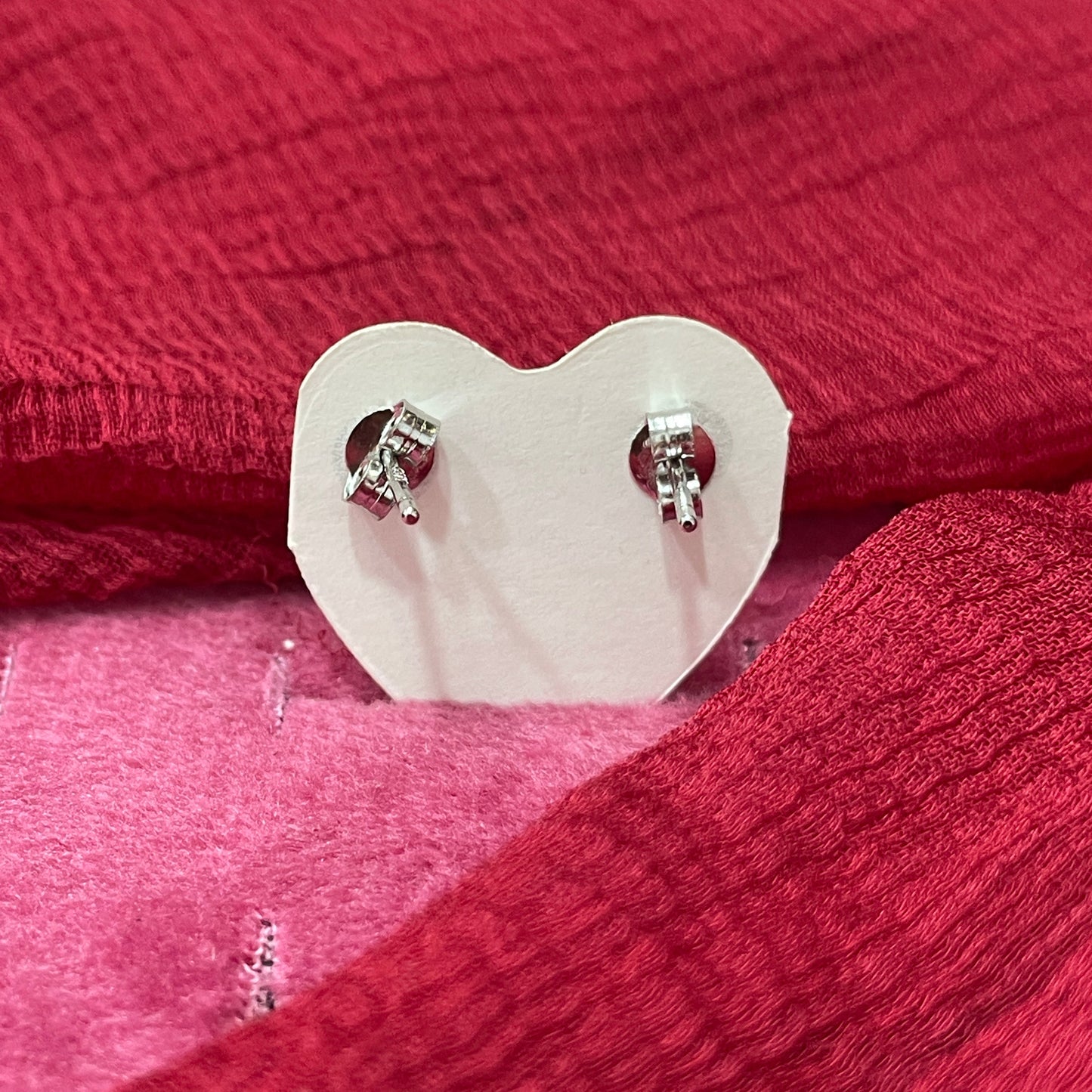 92.5 Silver White Stone Studs | Classic Everyday Design | Jewellery