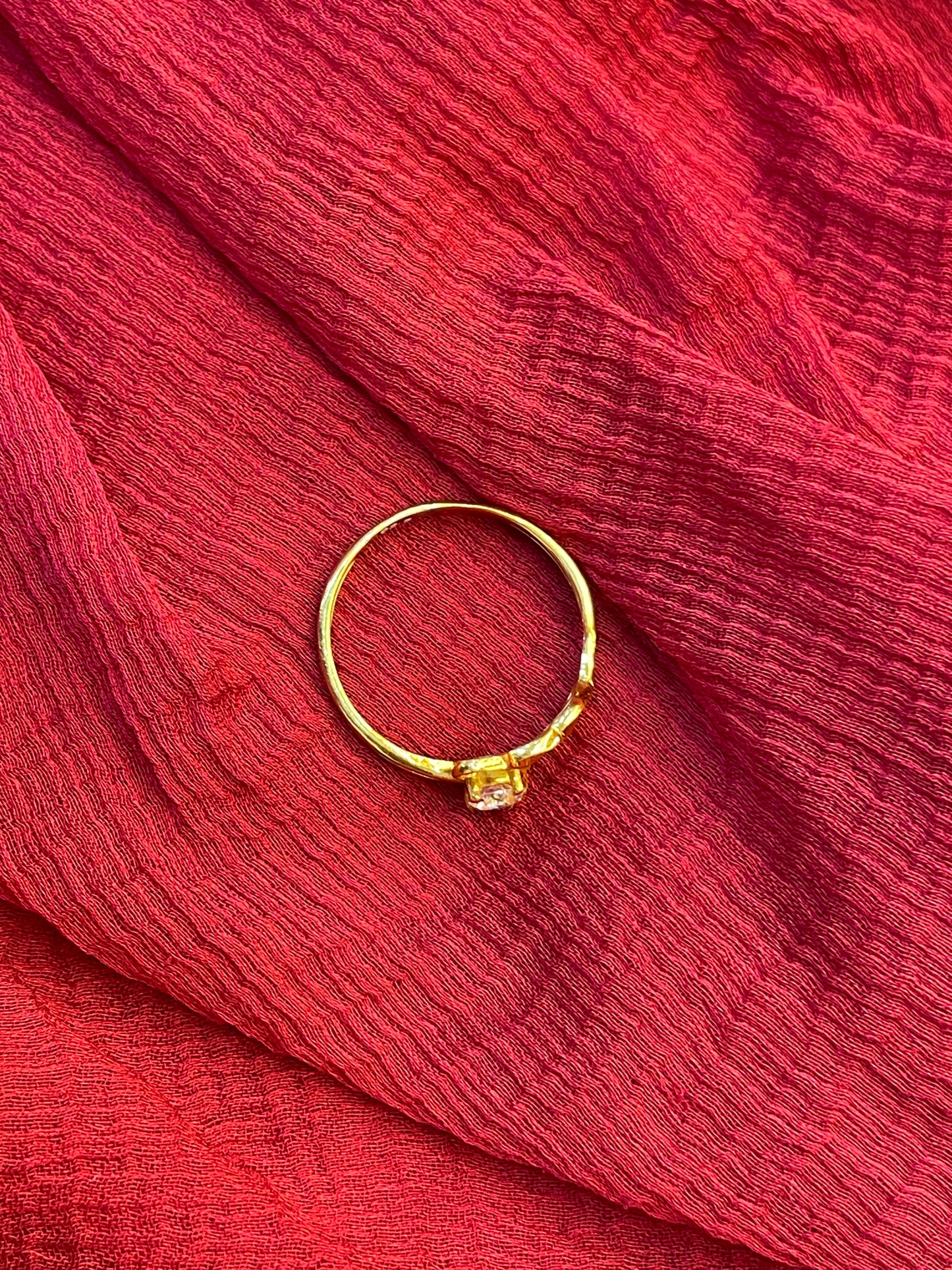 Gold Plated Silver Stylish Ring